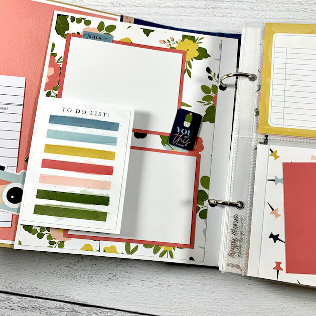 For the Record Monthly Scrapbook Planner
