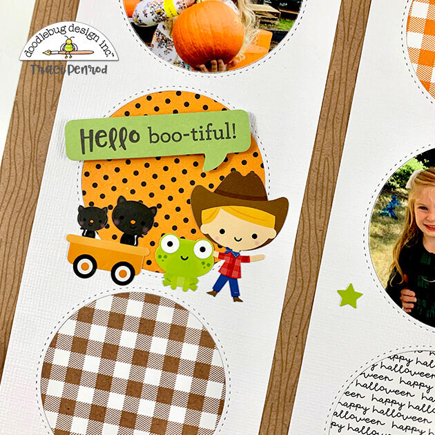 Fall Pumpkin Patch Scrapbook Page