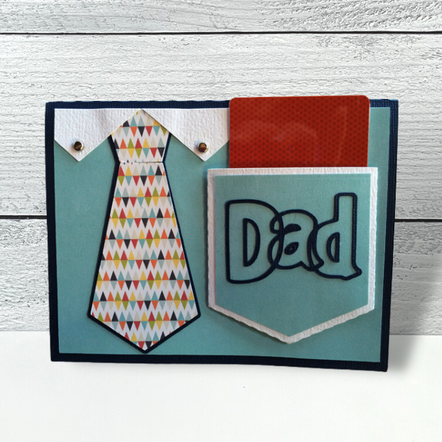 Dad Shirt &amp; Tie Gift Card Holder