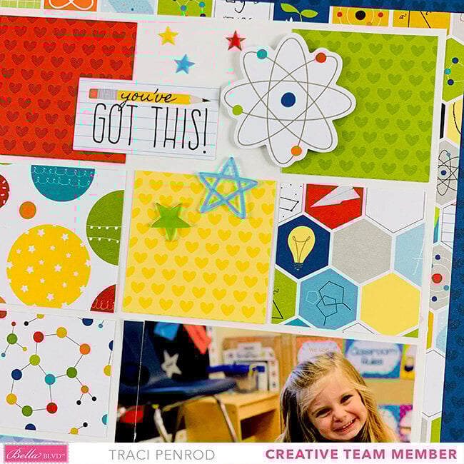 School Scrapbook Layout