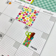 12x12 Crafty Calendar Page Kit