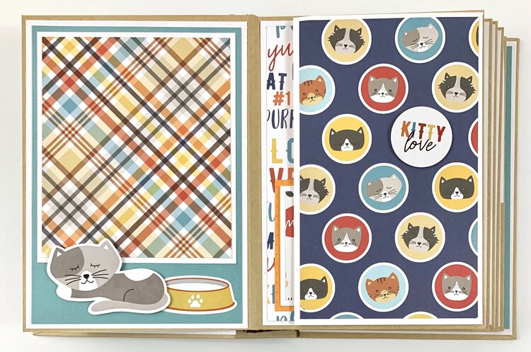 Cat Kitten Scrapbook Mini Album Kit