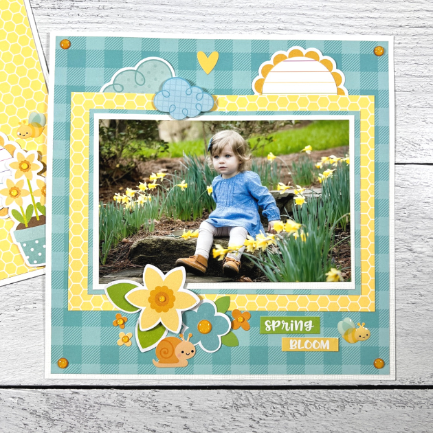 Simply Spring Scrapbook Layouts Project Idea