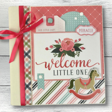 Welcome Little One Baby Girl Scrapbook