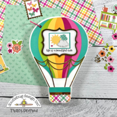 Hot Air Balloon Acrylic Scrapbook Mini Album