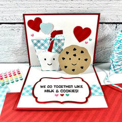 Milk & Cookies Valentine's Day Card