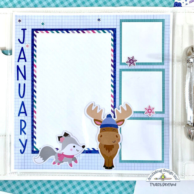 Winter Scrapbook Page Layouts