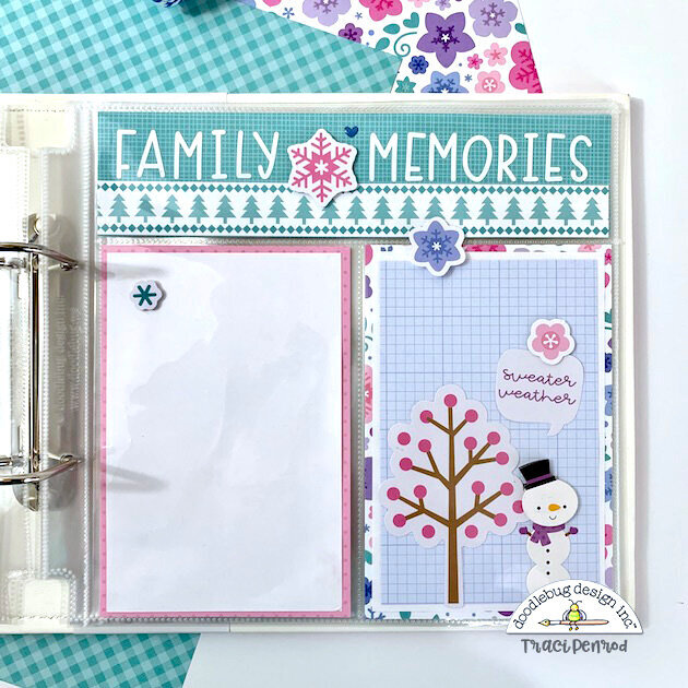 Winter Scrapbook Page Layouts