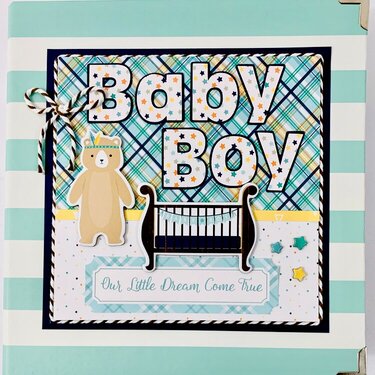 Hello Baby Boy Scrapbook Album