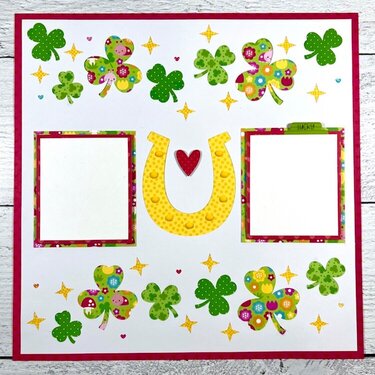 St. Patrick&#039;s Day Scrapbook Layout