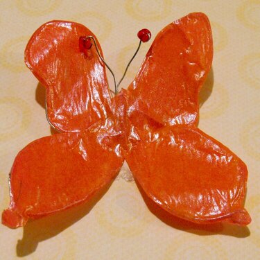 tissue paper butterfly