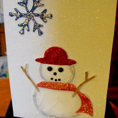 Snowman christmas card