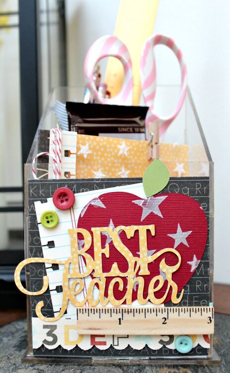 Best Teacher Acrylic Letter Box