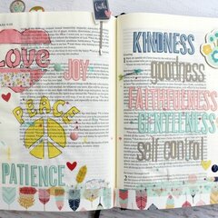 Clear Scraps Bible Journaling-Truth Love Peace