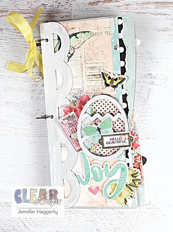 Easter Chipboard Wave Slimline Album