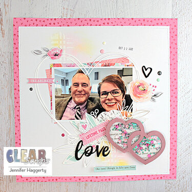 Double Heart Chipboard Layout