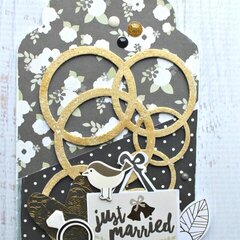 Rings Chipboard Embellishment Tag