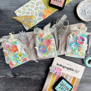 Groovy Floral Tags
