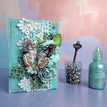 Rhapsody in Blue Mixed Media Mini Vignette