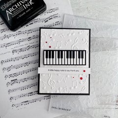 Happy Note Piano Card