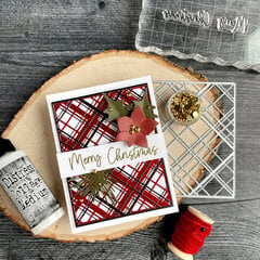 Layered Plaid Christmas Card