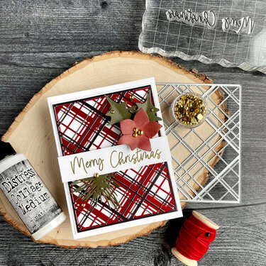 Layered Plaid Christmas Card