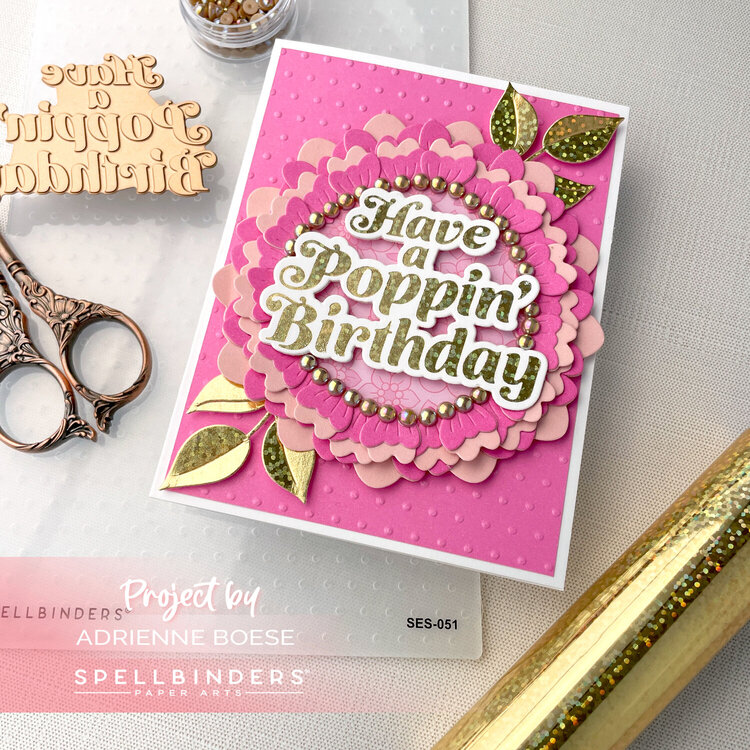 Poppin&#039; Birthday Flower Card