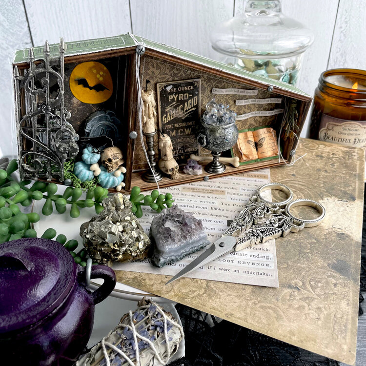 The Cottage Witch: A Tim Holtz Halloween Vignette