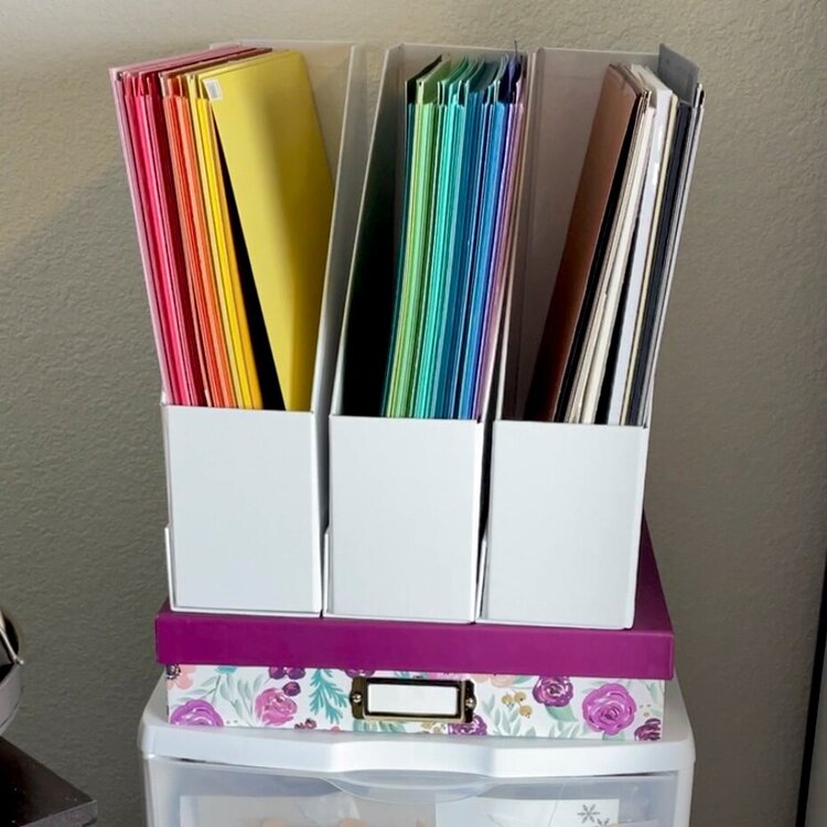 Cardstock Organization