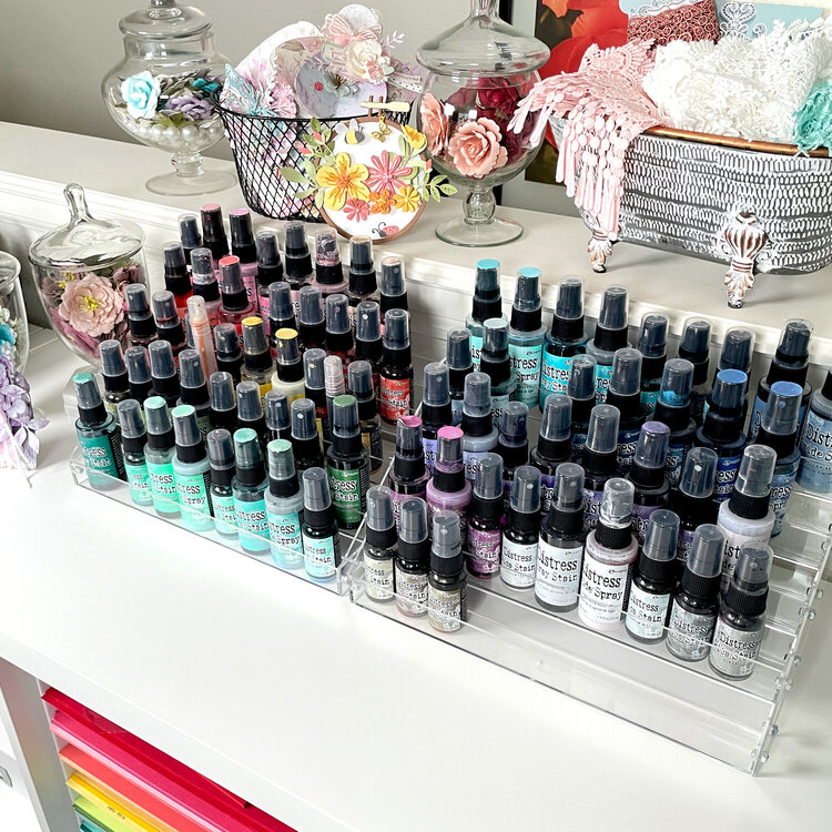 Organization for Distress Sprays and Pops of Color