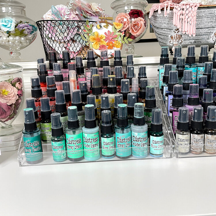 Organization for Distress Sprays and Pops of Color