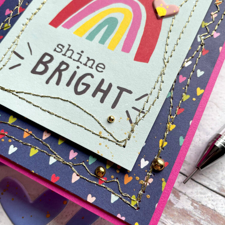Shine Bright Rainbow Card