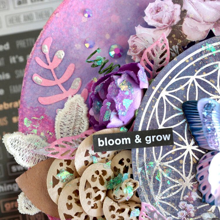 Bloom and Grow Mixed Media Panel