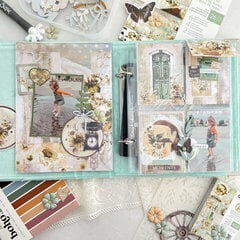 Shabby Chic Pocket Page Album with Mixed Media Touches