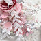 Pink and Silver Shabby Chic Mixed Media Canvas