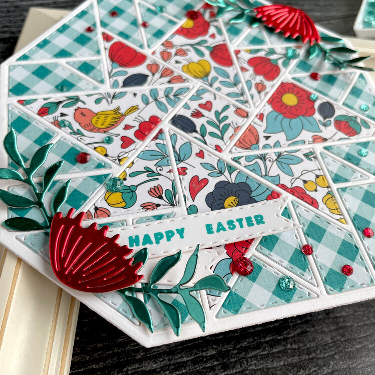 Happy Easter Quilt Card