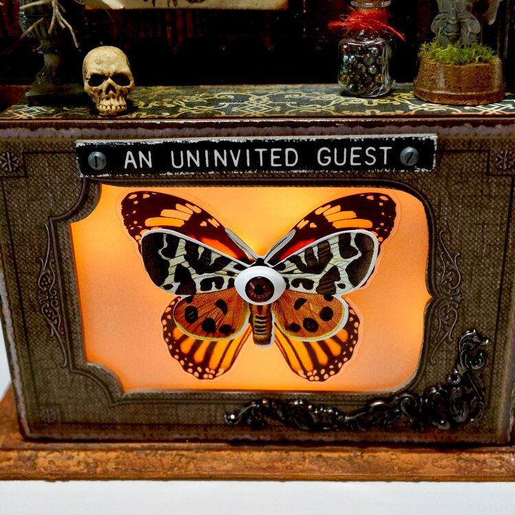 Uninvited Guest (Tim Holtz Halloween Vignette)