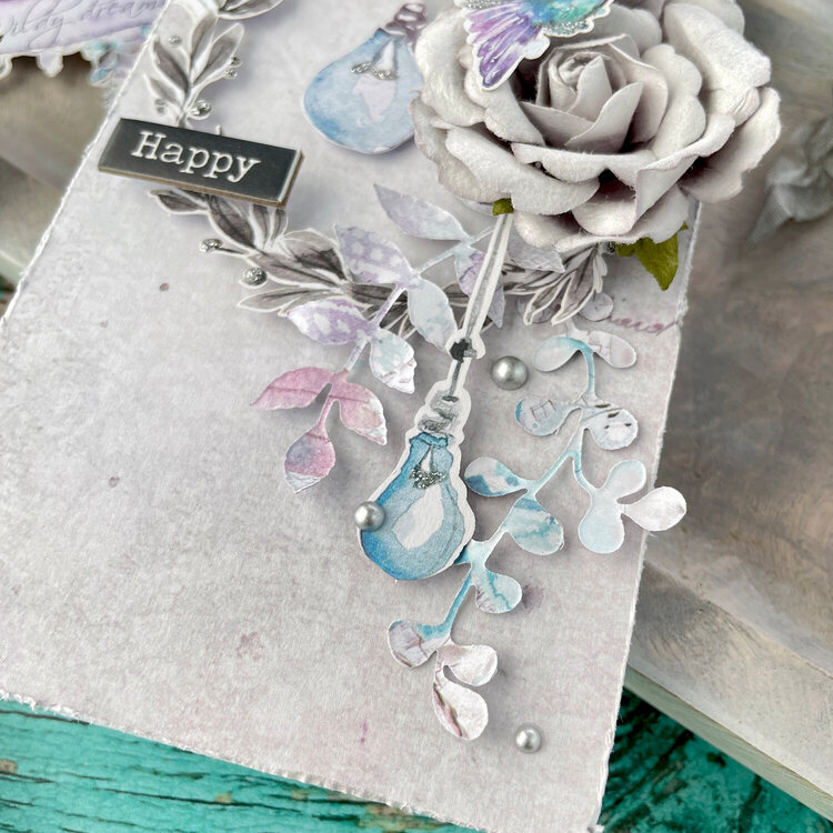 Silvery Grey Tags with the Aquarelle Collection
