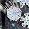 Ombre Stamped Snowflake Tags