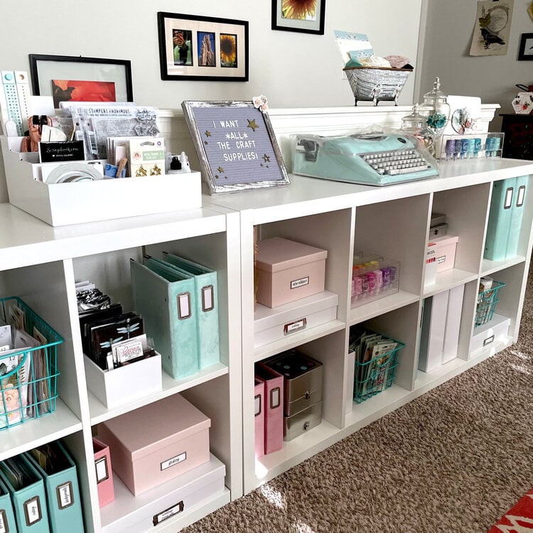 Craft Loft Half Wall Storage Unit and Organization - Project Idea 