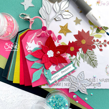 Cardstock Swatch Book with Sizzix Festive Assortment