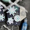 Ombre Stamped Snowflake Tags