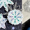 Ombre Stamped Snowflake Tags