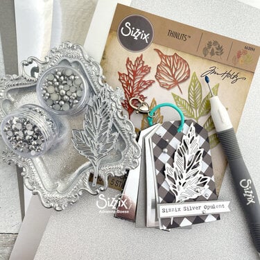 Cardstock Swatch Book with Sizzix Silver Opulent