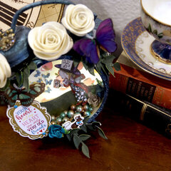 Mad Hatter's Heart: Altered Tim Holtz Assemblage Clock