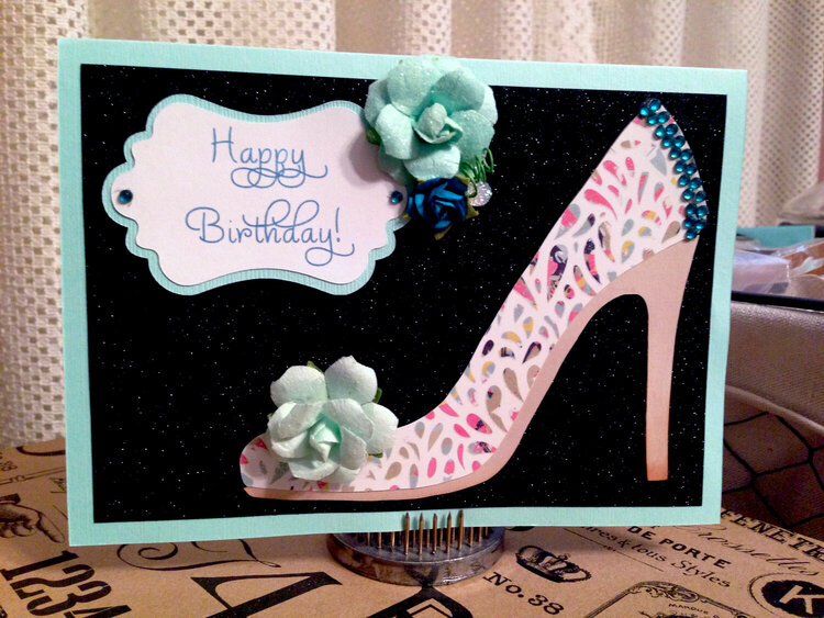 Happy Birthday Shoe Card
