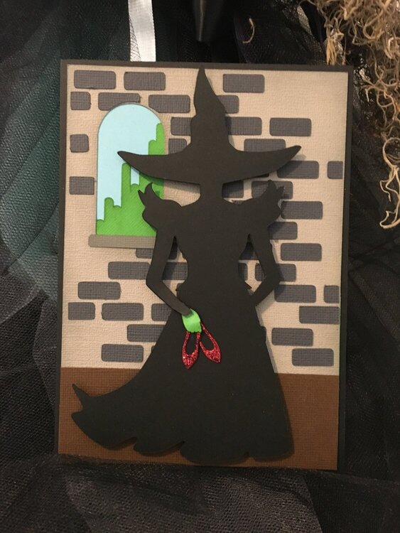 Wicked Witch Halloween Card