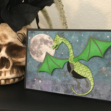 Dragon Halloween Card