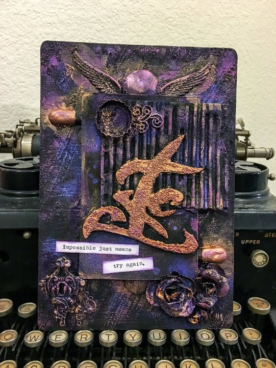 Impossible Just Means Try Again (Altered Panel)