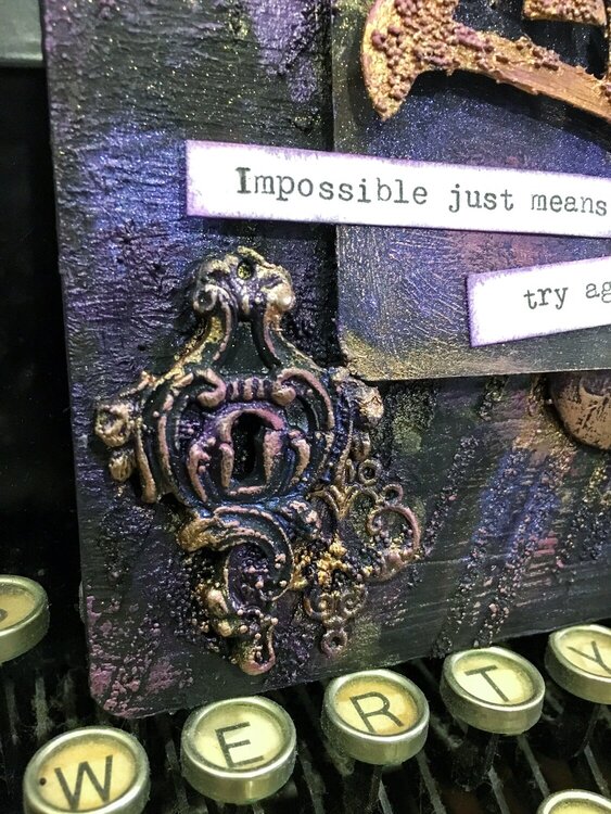 Impossible Just Means Try Again (Altered Panel)